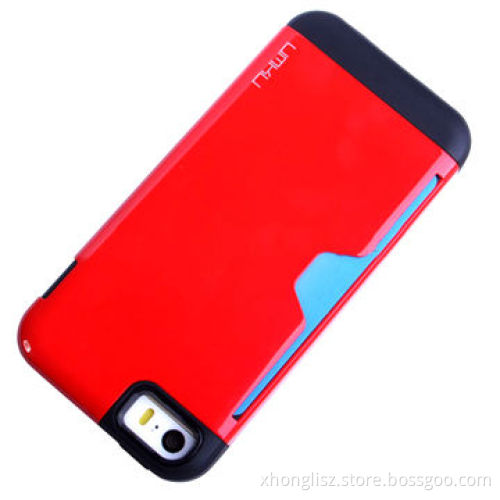 2014 newest model card holder TPU phone case for iPhone 5 and iPhone 5s